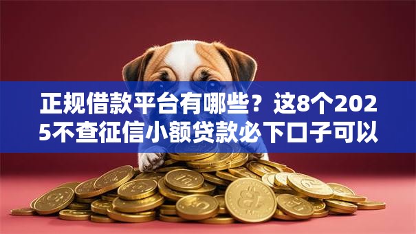 正规借款平台有哪些?这8个2025不查征信小额贷款必下口子可以试试 正规借款平台有哪些?这8个2025不查征信小额贷款必下口子可以试试