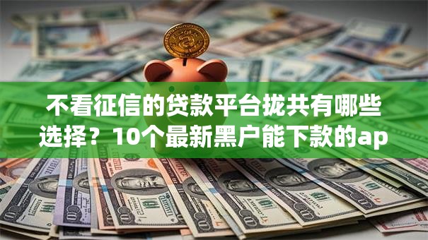 不看征信的贷款平台拢共有哪些选择?10个最新黑户能下款的app口子详解 不看征信的贷款平台拢共有哪些选择?10个最新黑户能下款的app口子详解