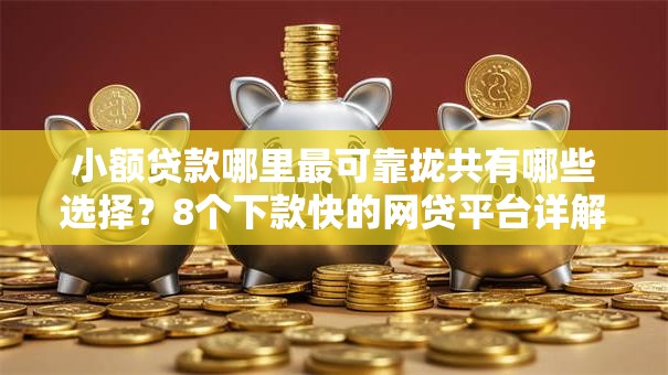 小额贷款哪里最可靠拢共有哪些选择？8个下款快的网贷平台详解