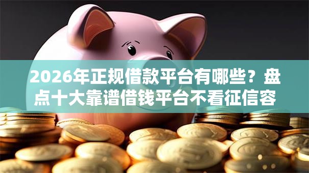 2026年正规借款平台有哪些？盘点十大靠谱借钱平台不看征信容易通过的口子