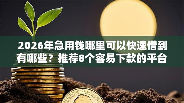 2026年急用钱哪里可以快速借到有哪些？推荐8个容易下款的平台