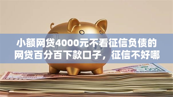 小额网贷4000元不看征信负债的网贷百分百下款口子,征信不好哪里可以借钱的6个平台介绍 小额网贷4000元不看征信负债的网贷百分百下款口子,征信不好哪里可以借钱的6个平台介绍