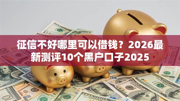 征信不好哪里可以借钱？2026最新测评10个黑户口子2025