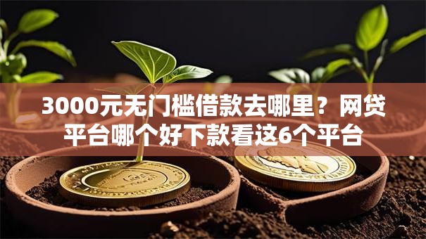 3000元无门槛借款去哪里？网贷平台哪个好下款看这6个平台