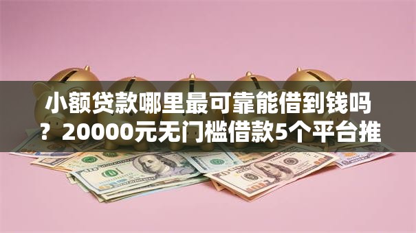小额贷款哪里最可靠能借到钱吗？20000元无门槛借款5个平台推荐