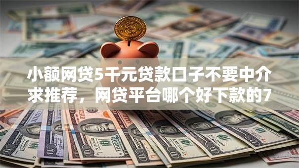 小额网贷5千元贷款口子不要中介求推荐，网贷平台哪个好下款的7个平台介绍