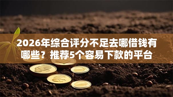 2026年综合评分不足去哪借钱有哪些？推荐5个容易下款的平台