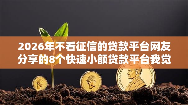 2026年不看征信的贷款平台网友分享的8个快速小额贷款平台我觉得不错! 2026年不看征信的贷款平台网友分享的8个快速小额贷款平台我觉得不错!