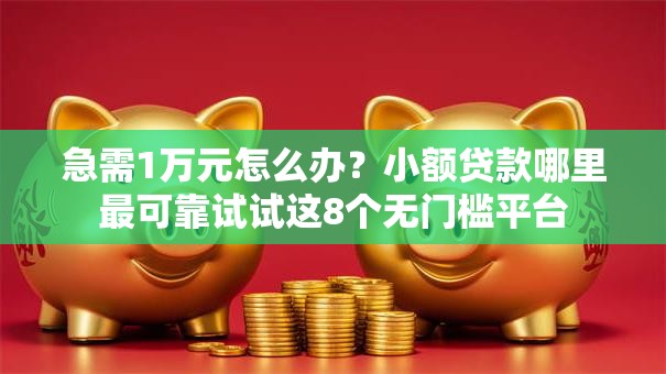 急需1万元怎么办?小额贷款哪里最可靠试试这8个无门槛平台 急需1万元怎么办?小额贷款哪里最可靠试试这8个无门槛平台