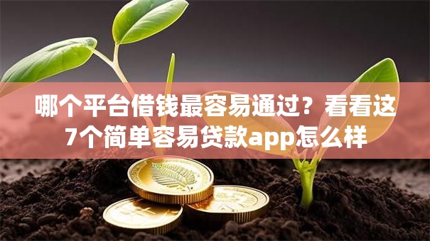 哪个平台借钱最容易通过?看看这7个简单容易贷款app怎么样 哪个平台借钱最容易通过?看看这7个简单容易贷款app怎么样