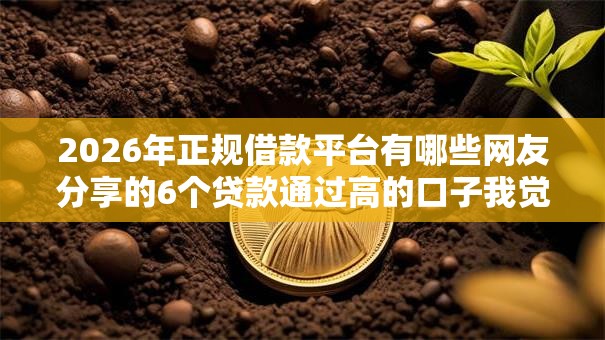 2026年正规借款平台有哪些网友分享的6个贷款通过高的口子我觉得不错! 2026年正规借款平台有哪些网友分享的6个贷款通过高的口子我觉得不错!