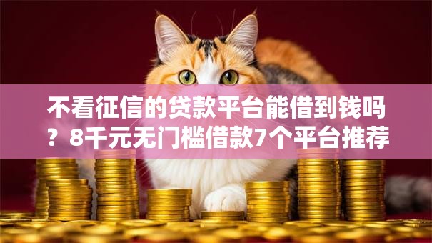 不看征信的贷款平台能借到钱吗?8千元无门槛借款7个平台推荐 不看征信的贷款平台能借到钱吗?8千元无门槛借款7个平台推荐