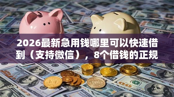 2026最新急用钱哪里可以快速借到(支持微信),8个借钱的正规平台无私分享 2026最新急用钱哪里可以快速借到(支持微信),8个借钱的正规平台无私分享