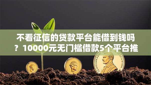 不看征信的贷款平台能借到钱吗?10000元无门槛借款5个平台推荐 不看征信的贷款平台能借到钱吗?10000元无门槛借款5个平台推荐