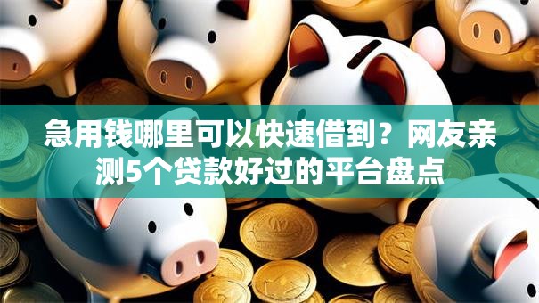 急用钱哪里可以快速借到?网友亲测5个贷款好过的平台盘点 急用钱哪里可以快速借到?网友亲测5个贷款好过的平台盘点