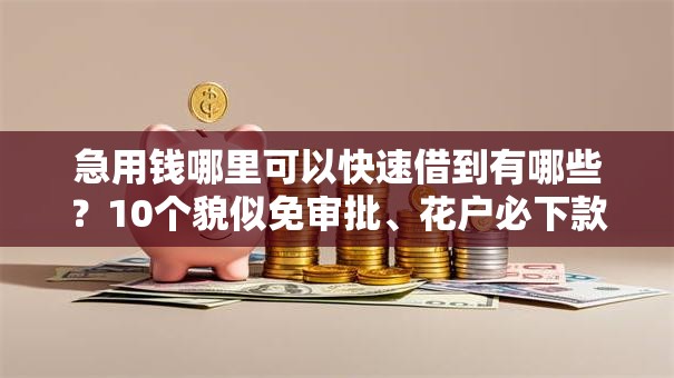 急用钱哪里可以快速借到有哪些?10个貌似免审批、花户必下款的口子合集 急用钱哪里可以快速借到有哪些?10个貌似免审批、花户必下款的口子合集