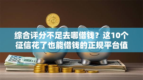 综合评分不足去哪借钱？这10个征信花了也能借钱的正规平台值得一试