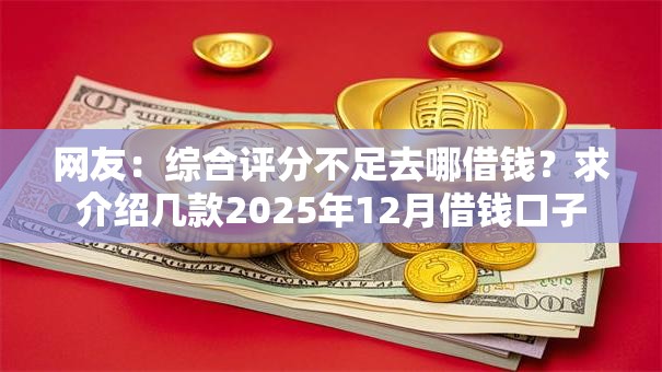 网友：综合评分不足去哪借钱？求介绍几款2025年12月借钱口子
