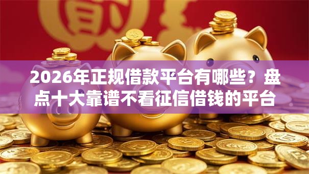 2026年正规借款平台有哪些?盘点十大靠谱不看征信借钱的平台100%能借到 2026年正规借款平台有哪些?盘点十大靠谱不看征信借钱的平台100%能借到