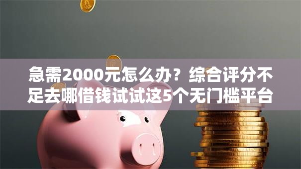 急需2000元怎么办？综合评分不足去哪借钱试试这5个无门槛平台