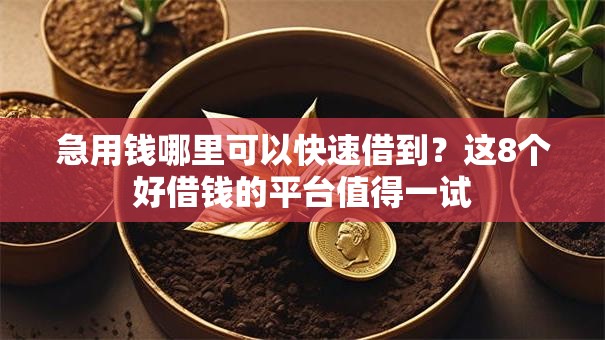 急用钱哪里可以快速借到?这8个好借钱的平台值得一试 急用钱哪里可以快速借到?这8个好借钱的平台值得一试