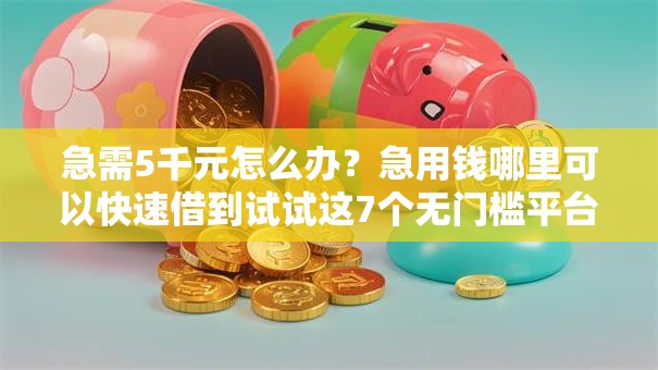 急需5千元怎么办？急用钱哪里可以快速借到试试这7个无门槛平台