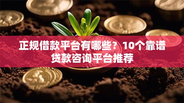 正规借款平台有哪些?10个靠谱贷款咨询平台推荐 正规借款平台有哪些?10个靠谱贷款咨询平台推荐