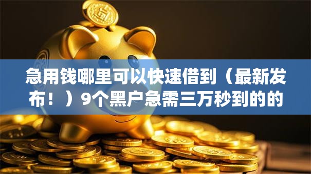 急用钱哪里可以快速借到(最新发布!)9个黑户急需三万秒到的的app 急用钱哪里可以快速借到(最新发布!)9个黑户急需三万秒到的的app