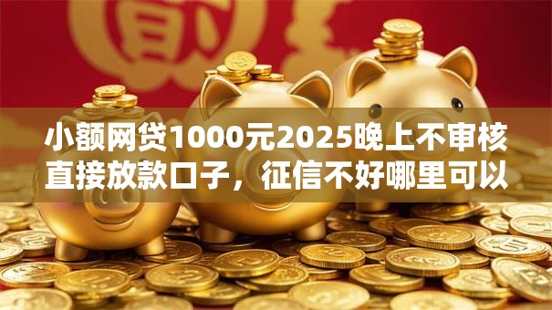 小额网贷1000元2025晚上不审核直接放款口子,征信不好哪里可以借钱的6个平台介绍 小额网贷1000元2025晚上不审核直接放款口子,征信不好哪里可以借钱的6个平台介绍