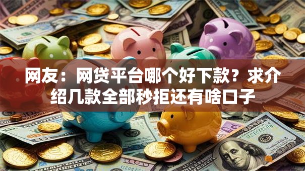 网友：网贷平台哪个好下款？求介绍几款全部秒拒还有啥口子