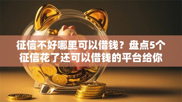 征信不好哪里可以借钱？盘点5个征信花了还可以借钱的平台给你参考