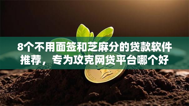 8个不用面签和芝麻分的贷款软件推荐,专为攻克网贷平台哪个好下款难题 8个不用面签和芝麻分的贷款软件推荐,专为攻克网贷平台哪个好下款难题