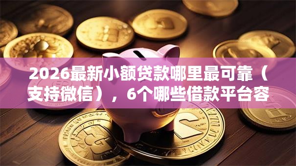 2026最新小额贷款哪里最可靠（支持微信），6个哪些借款平台容易借到钱无私分享
