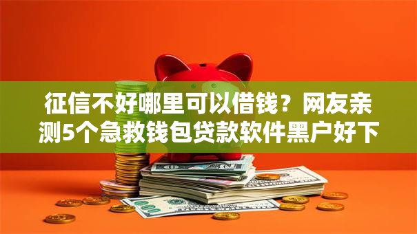 征信不好哪里可以借钱？网友亲测5个急救钱包贷款软件黑户好下款盘点