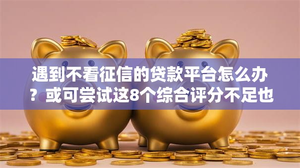 遇到不看征信的贷款平台怎么办?或可尝试这8个综合评分不足也能放款的平台 遇到不看征信的贷款平台怎么办?或可尝试这8个综合评分不足也能放款的平台