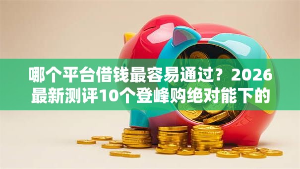 哪个平台借钱最容易通过？2026最新测评10个登峰购绝对能下的口子