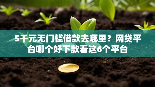 5千元无门槛借款去哪里?网贷平台哪个好下款看这6个平台 5千元无门槛借款去哪里?网贷平台哪个好下款看这6个平台