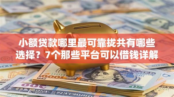 小额贷款哪里最可靠拢共有哪些选择?7个那些平台可以借钱详解 小额贷款哪里最可靠拢共有哪些选择?7个那些平台可以借钱详解
