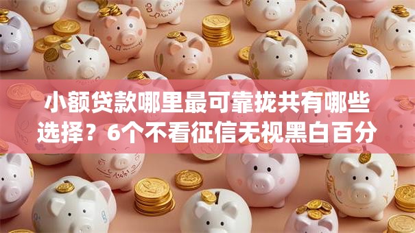 小额贷款哪里最可靠拢共有哪些选择?6个不看征信无视黑白百分百下款网贷app详解 小额贷款哪里最可靠拢共有哪些选择?6个不看征信无视黑白百分百下款网贷app详解