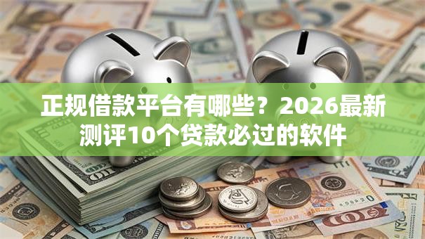 正规借款平台有哪些？2026最新测评10个贷款必过的软件