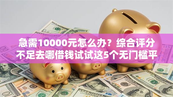 急需10000元怎么办？综合评分不足去哪借钱试试这5个无门槛平台
