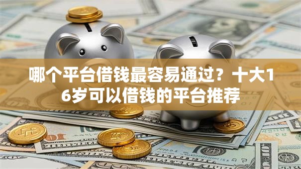 哪个平台借钱最容易通过？十大16岁可以借钱的平台推荐
