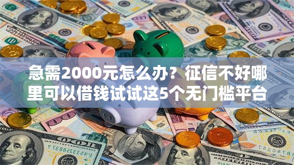 急需2000元怎么办?征信不好哪里可以借钱试试这5个无门槛平台 急需2000元怎么办?征信不好哪里可以借钱试试这5个无门槛平台