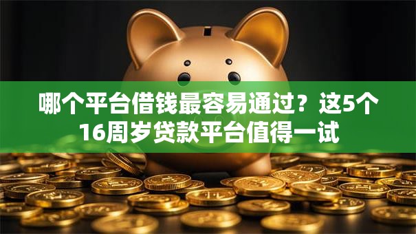 哪个平台借钱最容易通过?这5个16周岁贷款平台值得一试 哪个平台借钱最容易通过?这5个16周岁贷款平台值得一试