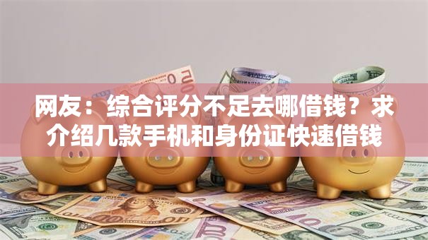 网友：综合评分不足去哪借钱？求介绍几款手机和身份证快速借钱平台