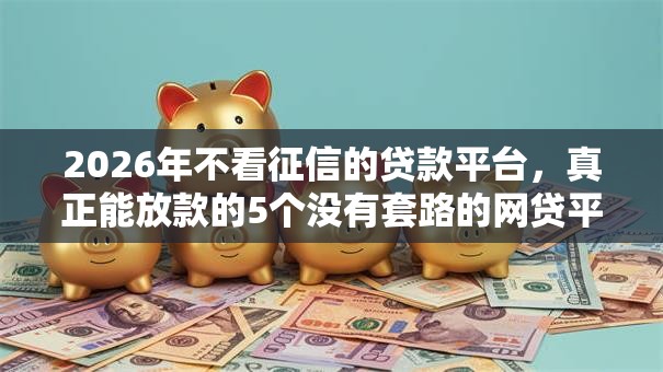 2026年不看征信的贷款平台,真正能放款的5个没有套路的网贷平台推荐 2026年不看征信的贷款平台,真正能放款的5个没有套路的网贷平台推荐