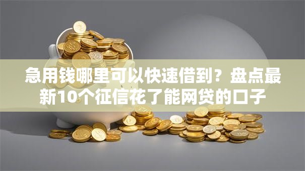 急用钱哪里可以快速借到？盘点最新10个征信花了能网贷的口子