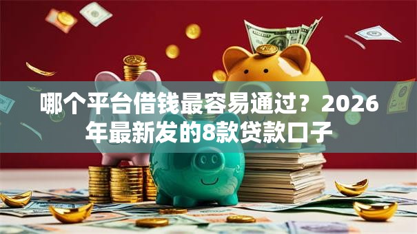 哪个平台借钱最容易通过？2026年最新发的8款贷款口子