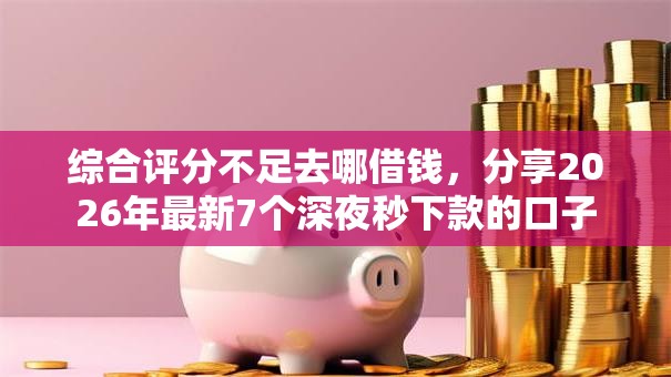 综合评分不足去哪借钱，分享2026年最新7个深夜秒下款的口子