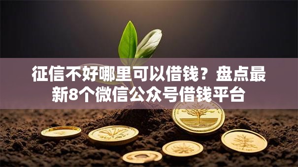 征信不好哪里可以借钱?盘点最新8个微信公众号借钱平台 征信不好哪里可以借钱?盘点最新8个微信公众号借钱平台